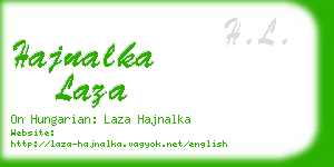 hajnalka laza business card